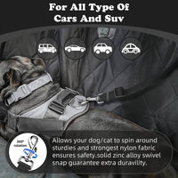 Car Dog Seat Belt and Pet Leash Rope Adjustable Harness Seatbelt Lead