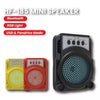 Hf-185 Wireless Bluetooth 3 Inch Portable Speaker with FM Radio, and USB
