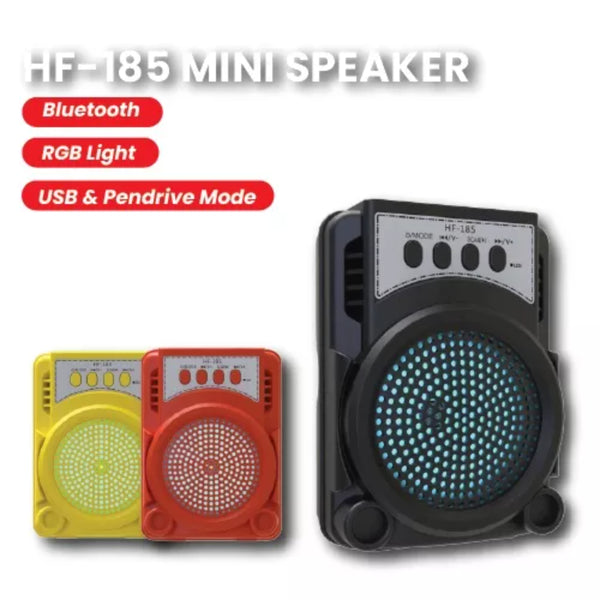 Hf-185 Wireless Bluetooth 3 Inch Portable Speaker with FM Radio, and USB