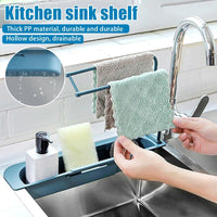 Kitchen Sink Holder Rubber Sponge Wash Cloth Storage Rack