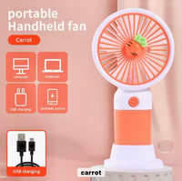 Multifunctional Rechargeable Hand Held Mini Fan - Portable Fan Night Cooler