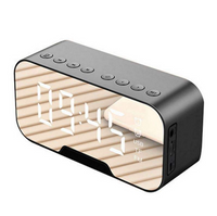 G10/q5 All in 1 Portable Bluetooth Alarm Clock FM Radio Speaker/ Bass Stereo