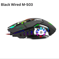 Bajeal G8 Gaming Mouse Dpi Adjustable LED RGB Wired USB 3200dpi Mouse