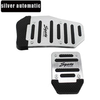 Auto Gear Vehicles Non Slip Accelerator Brake Foot Pedal Cover Set (2pc)