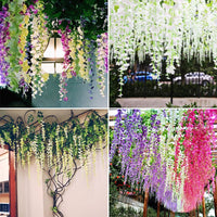 110cm Artificial Flower 1pcs- 5pcs Simulation Wisteria Vine Hanging Plant