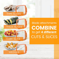 Quick Vegetable Cutter-5 in 1 Kitchen Gadgets Stainless Steel Vegetable