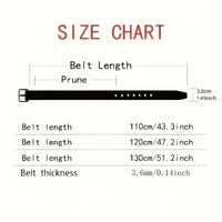 1pc of Stylish PU Leather Belt for Men, Featuring a Simple and Vintage