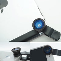 3 in 1 Universal Clip Lens Fish Eye + Marco + Wide Effect