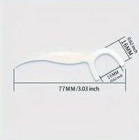 50pcs Dental Health Floss Picks - Deep Cleaning, Portable & Disposable for