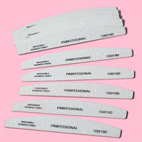10pcs Professional Nail File Buffer for Home and Salon Manicures - Smooth
