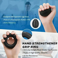 5pcs/set Hand Gripper Gym Fitness Hand Grip Ball Kit Power Finger Forearm