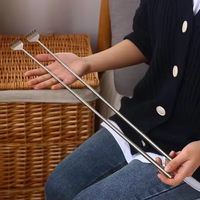 Retractable Back Scratcher Claw Anti-Itch Telescoping Tool with Metal Shaft