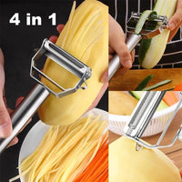 4 in 1 Stainless Steel Multi-function Peeler Slicer Vegetable Fruit Potato