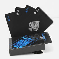 Card Pack Pure Black Magic Box-packed Waterproof PVC Plastic Playing Cards Set