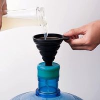 Heat Resistant Folding Silicone Funnel Foldable Funnel Silicone Collapsible