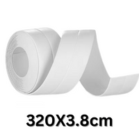 1-roll Self-Adhesive PVC Caulk Tape Waterproof, Mold-Proof Sealing Strip for