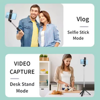R1s/r1l/r1 Tripod Selfie Stick with LED Fill Light