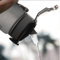 1000 Ml Large Capacity Sports Water Bottle with Time-Tracking Straw Leak