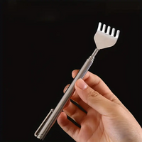 Retractable Back Scratcher Claw Anti-Itch Telescoping Tool with Metal Shaft