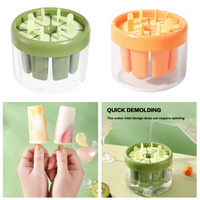 Ice Cream Mold Popsicles Molds with Round Ice Holder 8pcs Reusable Popsicle