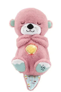 Breathing Plush Bear Otter Doll Newborn Soothing Sleep Playmate Children's