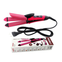Nova 2-in-1 Hair Curler & Straightener Set