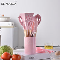 Silicone Kitchenware Spoon Set Non-Stick Cookware Utensils Set Spatula