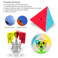 3x3x3 Triangle Pyramid Speed Magic Square Professional Magic Game Colorful