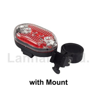 Mountain Bike Tail Light Taillight Safety J-rt08 5 X LED 7-Mode Red Safety