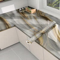 60cm X 5m/60cm X 2m Marble Kitchen Oil-Proof Film Stove Waterproof