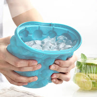 Ice Bucket Ice Cube Mold Silicone Ice Cube Maker Ice Cube Mold Tray Portable