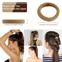 50pcs Soft Elastic Hair Ties Hair Bands Decorative Hair Accessories Set for
