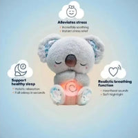 Breathing Plush Bear Otter Doll Newborn Soothing Sleep Playmate Children's