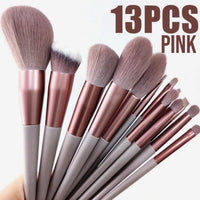 13pcs Makeup Brushes Cosmetic Full Set Soft Hair Female Make Up Tools