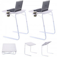 Table Mate 4 with Cupholder - White