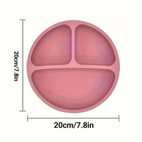Cute Cartoon Silicone Suction Plate for Youngsters - Non-Slip, Easy Clean