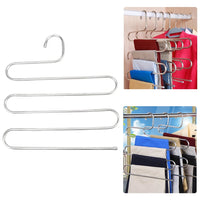 Multipurpose Pants Hangers Rack Stainless Steel Magic for Hanging Trousers
