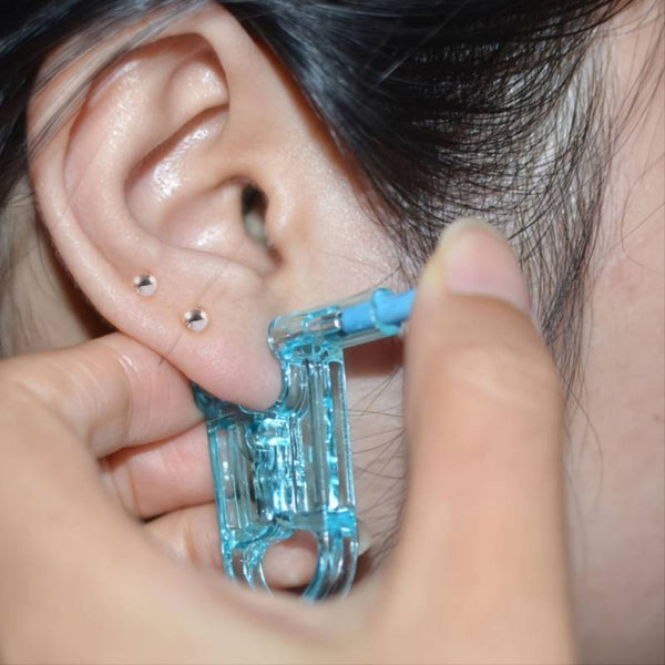 1-piece Ear Piercing Kit - Durable Steel Ball Studs & Stylish Earrings, Safe