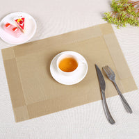 Food Mat Rectangle Placemat Restaurant Washable PVC Durable Dining Table