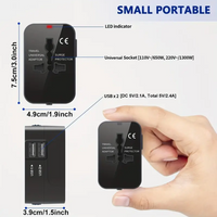 Travel Charger with Dual USB Charging Ports, 2 USB Charger, World All in One