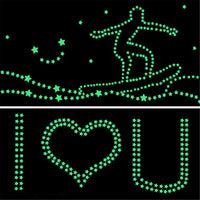 Radium 100 Pieces Stars Stickers Glow in Dark Toys Luminous Star Stickers