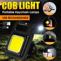 30 COB Rechargeable LED Light Mini Keychain Work Lamp Multifunctional Indoor
