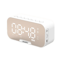 G10/q5 All in 1 Portable Bluetooth Alarm Clock FM Radio Speaker/ Bass Stereo