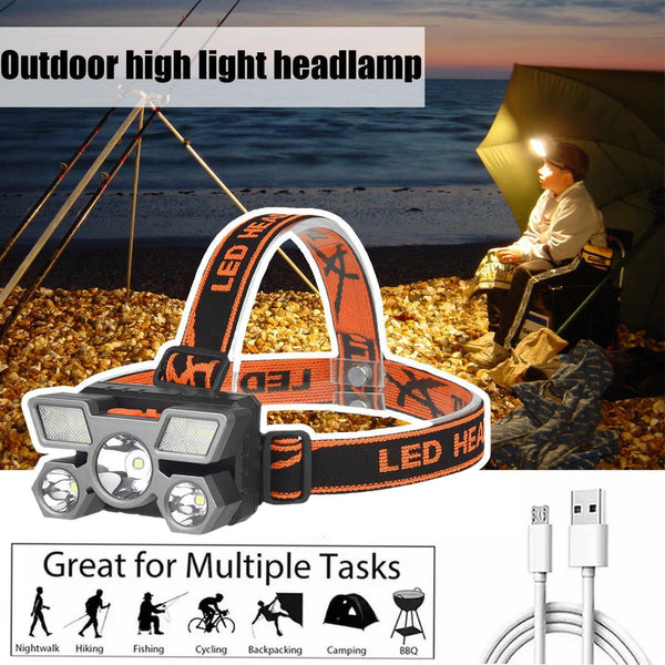 5 LED with Built-in 18650/800 MAh & 14500/400 MAh Battery USB Rechargeable