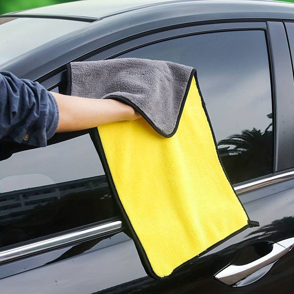 1pc Extra-Large Double-Sided Car Towel - Ultra-Thickened Absorbent