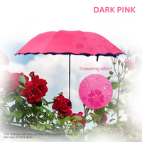 Lightweight Flower-Blooming Parasol with Windproof Features, Sunblock Vinyl