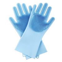 Reusable Silicone Heat Resistant Gloves Household Brush for Cleaning