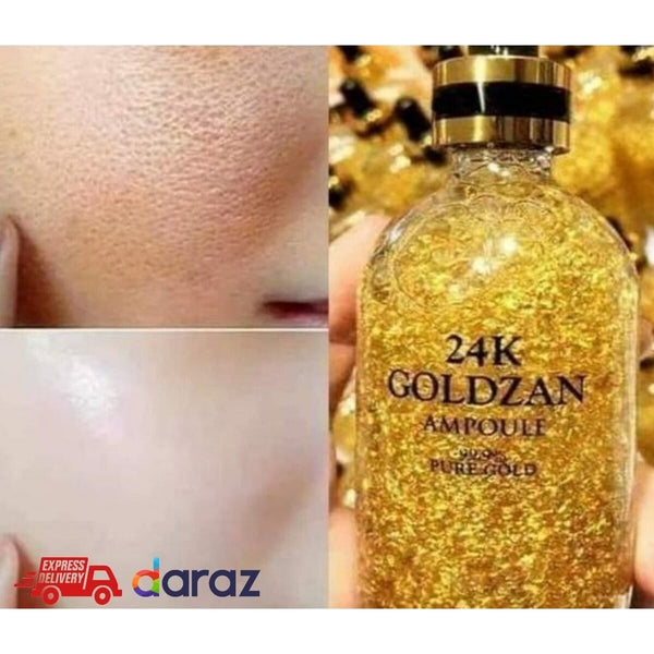 24k Go-ldzan Ampoule Serum Face Lifting Pure Gol-d Moisture Gol-d Serum