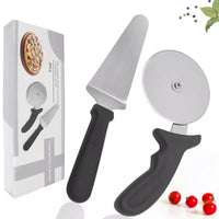 Pizza Cutter Cake Shovel Stainless Steel Pizza Cutter Set Pizza Wheel and