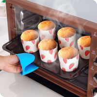 1 Pcs Silicone Oven Mitt Pot Holder Glove Grip Pinch Grip Heat Resistant
